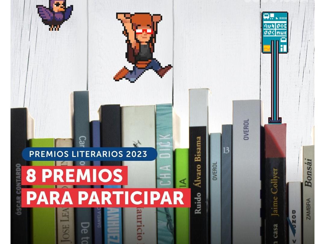 Afiche convocatoria Premios Literarios 2023