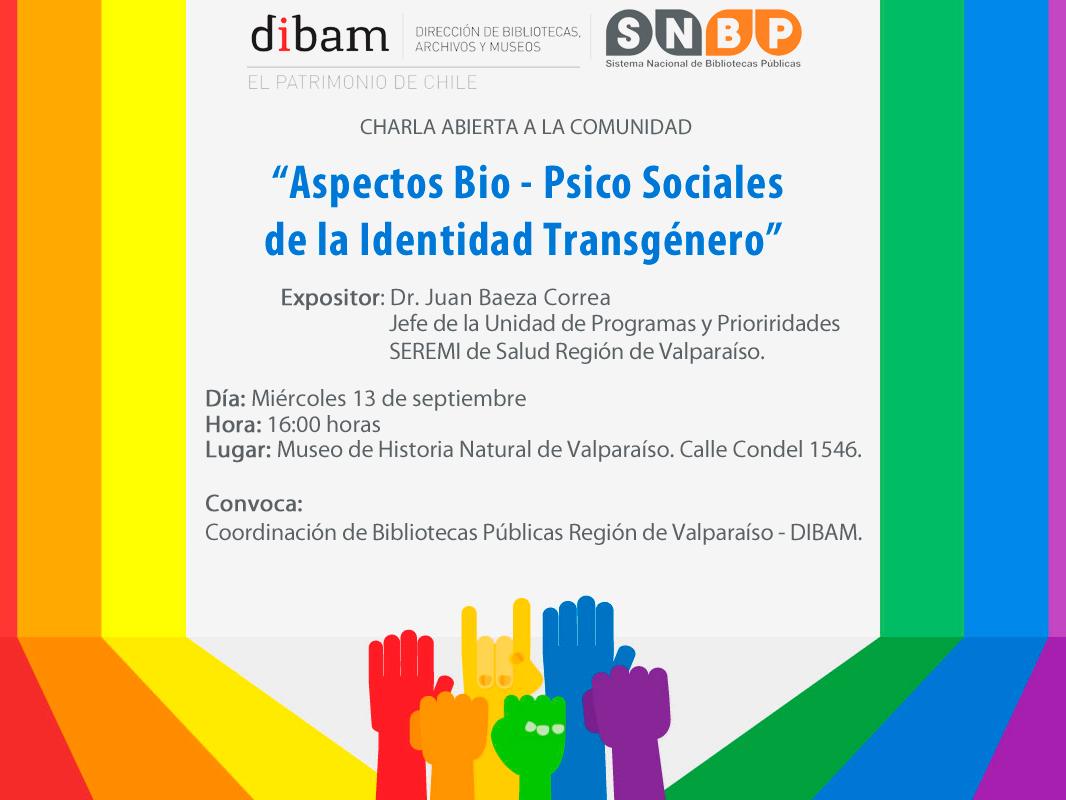 Afiche "Aspectos Bio-Psico Sociales de la Identidad Transgénero"