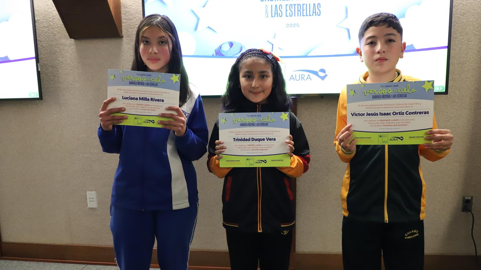 La instancia buscó destacar la unión entre la visión de la escritora elquina y los cielos que la recibieron en su vida y la acompañaron durante toda su obra.