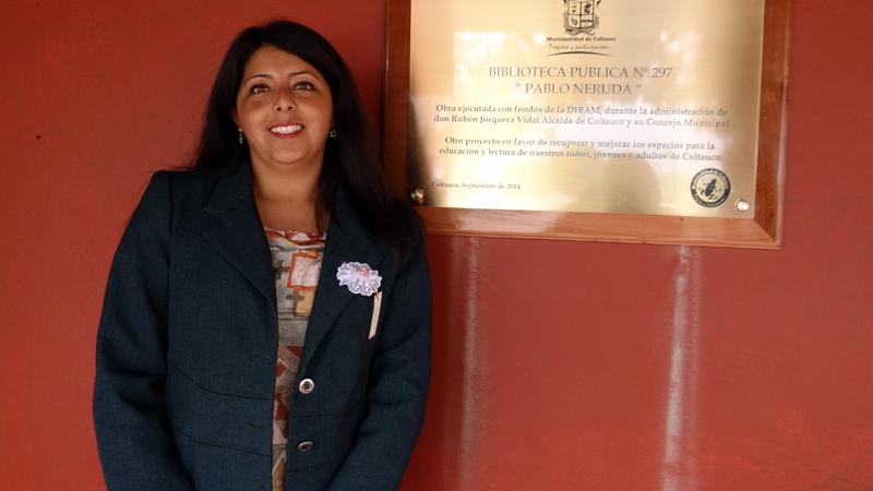 Carmen Gloria Cabezas, Biblioteca de Coltauco.