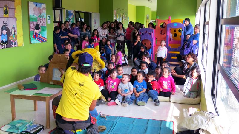 Niños del Jardín Infantil Shenu Aike.
