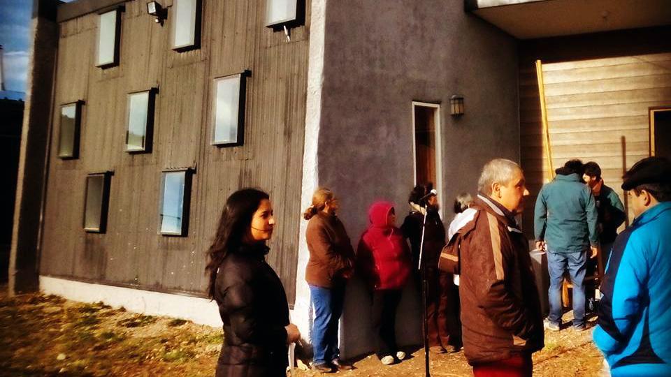 Fachada de la nueva Biblioteca Pública de Balmaceda, beneficiada por el PMI 2013.