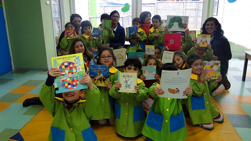 Niños y niñas del Jardín "Los Grillitos" de Integra.