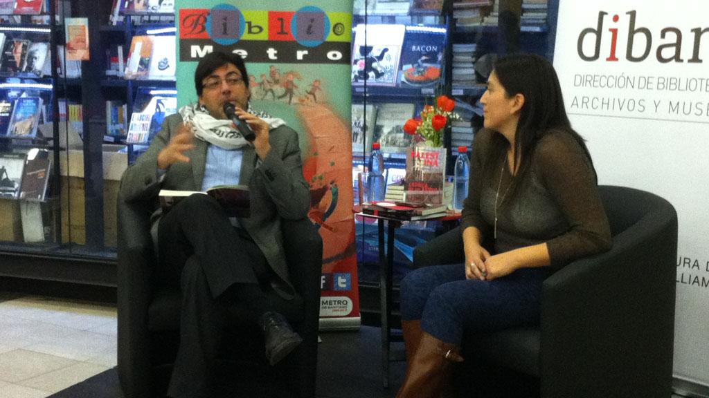 Daniel Jadue en el aniversario de Bibliometro.