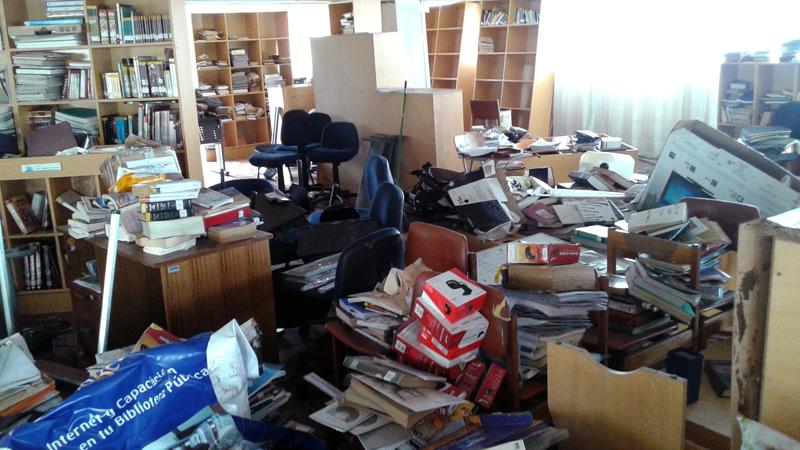 Así quedó la Biblioteca de Coquimbo.