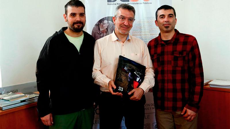 Claudio Reyes, Gonzalo Oyarzún y Víctor Salas.