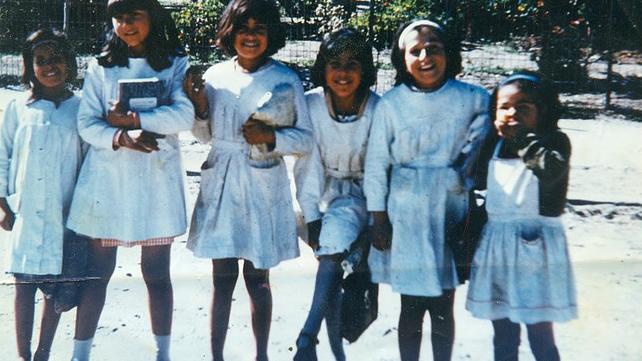 Hermanas Bugueño, fines de 1960, Tongoy.