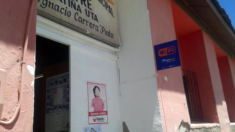 Frontis Biblioteca de Putre.