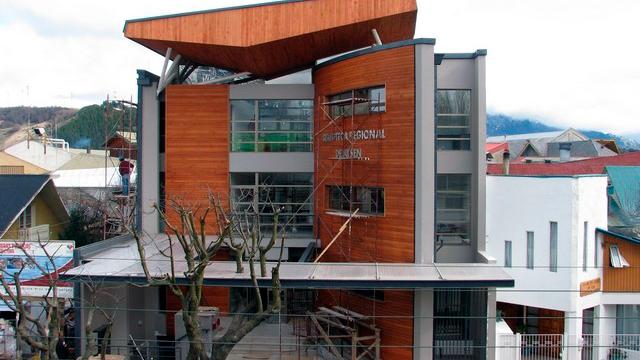 Frontis Biblioteca Regional de Aysén.