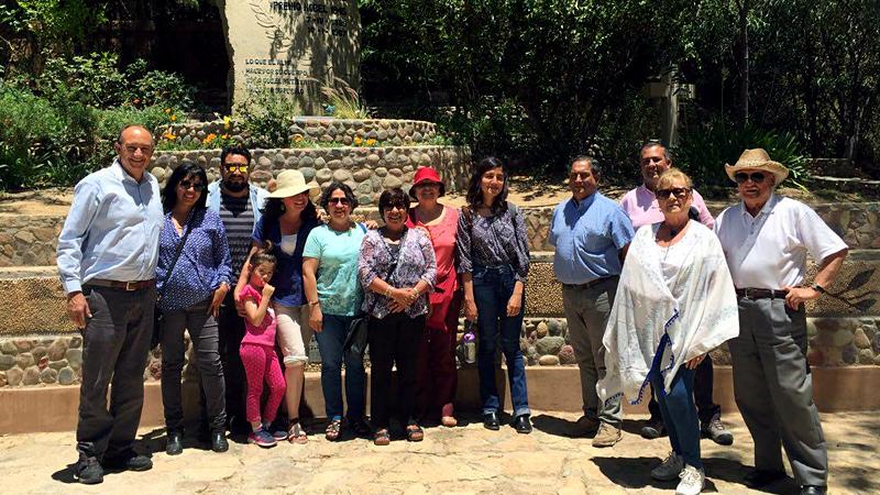 Participantes del "recorrido mistraliano".