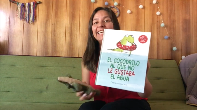 Imagen: Loreto San Martín, mediadora de lectura