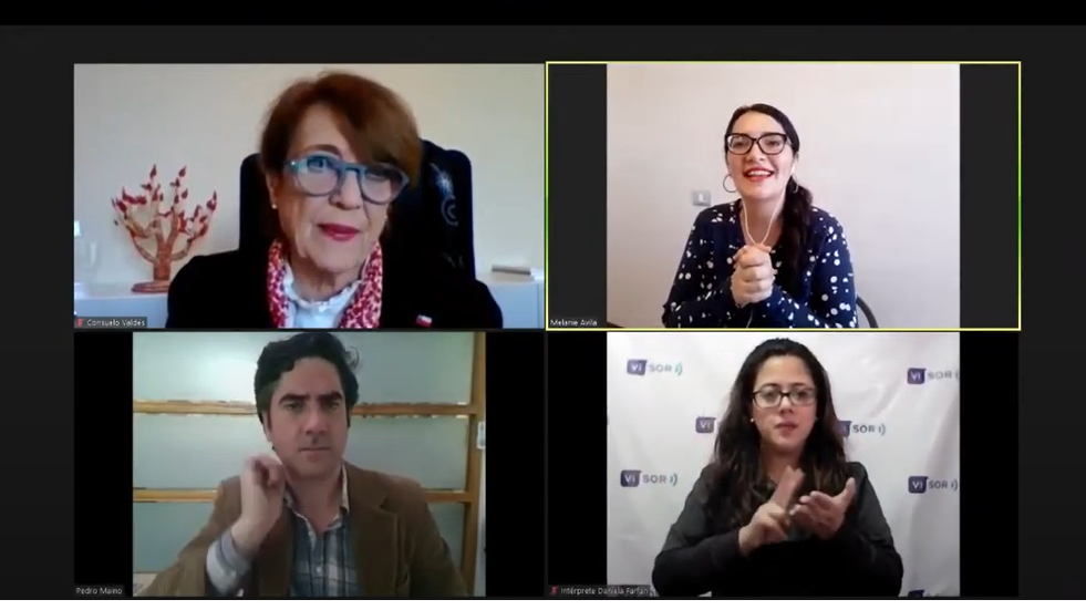 La ministra de las Culturas, Consuelo Valdés encabezó la actividad que se realizó de manera virtual.