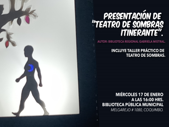 Presentación de teatro de sombras itinerante
