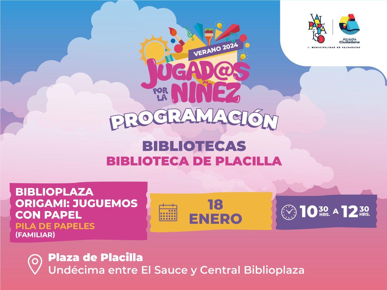 Biblioplaza «Origami, juguemos con papel»