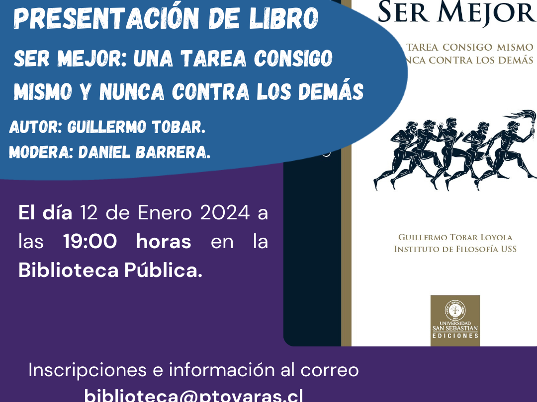Presentación del libro «Ser mejor: una tarea consigo mismo y nunca con los demás»