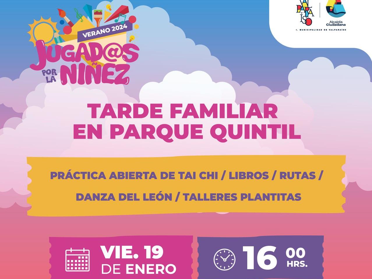 Tarde familiar en Parque Quintil