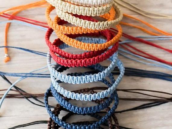 Pulseras de macramé