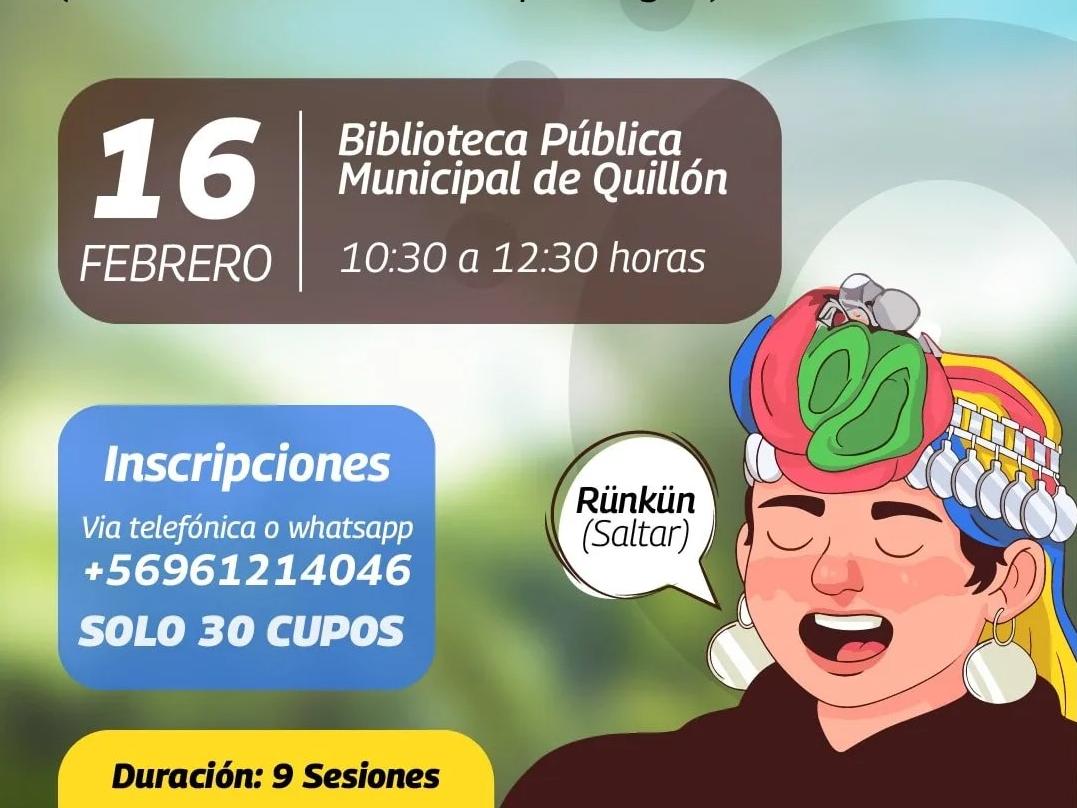 taller de lengua Mapudungún «Wiñotuaiñ mapudungún mew»