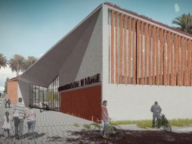 La Biblioteca Pública de Pudahuel se encuentra en un nuevo proceso de licitación, con el que se espera dar termino a la obra el presente año 2021.