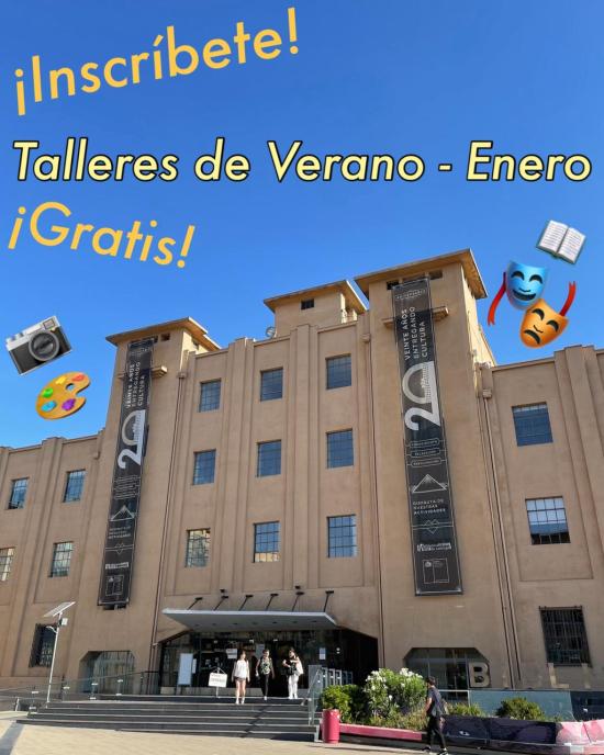 ¡Aprende este verano con los “Talleres Gratuitos de enero 2026”!  para mayores de 18 años en la Biblioteca de Santiago
