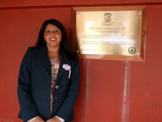 Carmen Gloria Cabezas, Biblioteca de Coltauco.