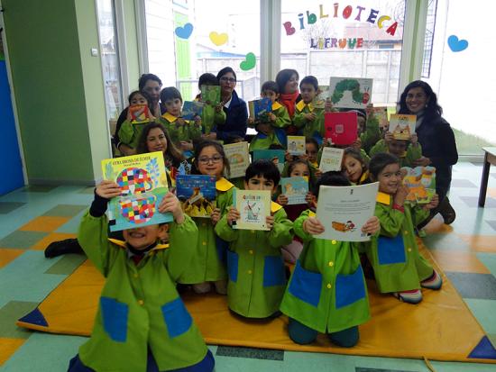 Niños y niñas del Jardín "Los Grillitos" de Integra.