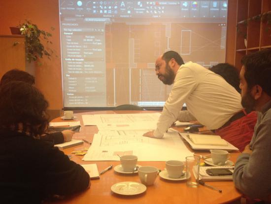 Comisión de la Dibam analizó el proyecto arquitectónico.