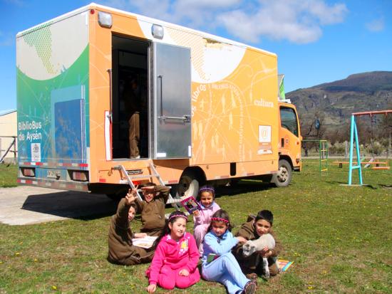 Imagen: Bibliomóvil de Aysén