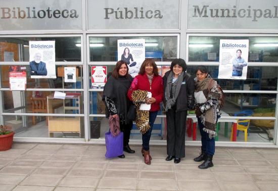 Encargadas CRA en la Biblioteca de Padre Hurtado.