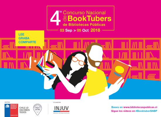 Bibliotecas públicas anuncian "4° Concurso Nacional de Booktubers"