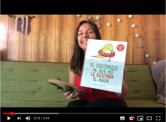 Imagen: Loreto San Martín, mediadora de lectura