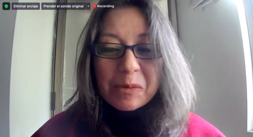 Marcela Valdés, directora de la Biblioteca de Santiago.