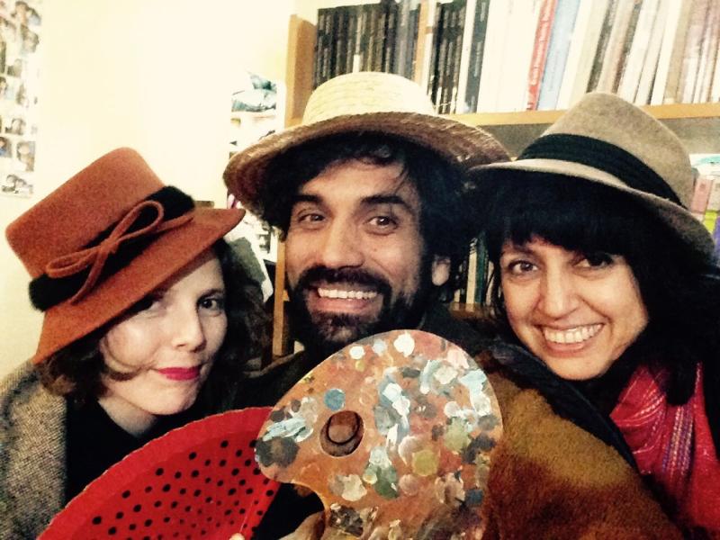 Espectáculo &quot;Teatro+Libros&quot;, a cargo de la dramaturga Lucía de la Maza y los actores Maira Bodenhöfer y Felipe Contreras.