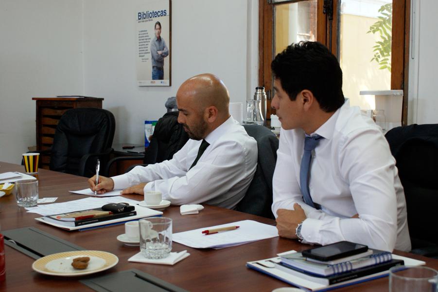 Juan Antonio Silva y Gino Egusquiza de la BNP.